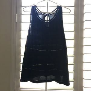 Cute simple black tank top